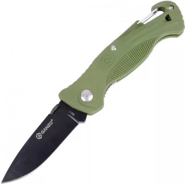 Нож складной Ganzo G611 + свисток (длина: 190мм, лезвие: 75мм), хаки (16-1024-khaki) Нож складной Ganzo G611 + свисток (длина: 190мм, лезвие: 75мм), хаки (16-1024-khaki)
