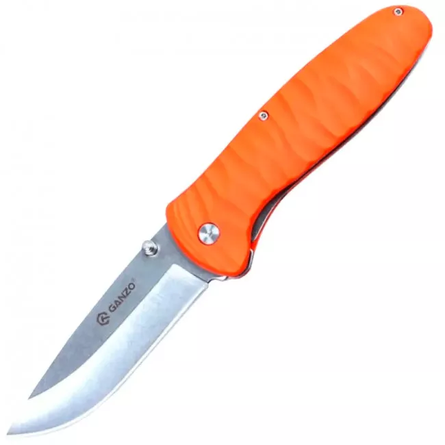 Нож складной Ganzo G6252 (длина: 210мм, лезвие: 89мм, сатин) (16-1037_F_orange)