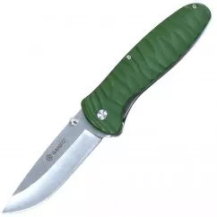 Нож складной Ganzo G6252 (F) (длина: 210мм, лезвие: 89мм, сатин), зеленый (16-1037-green)