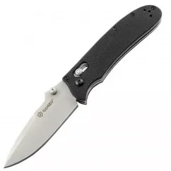 Нож складной Ganzo G704 (длина: 200мм, лезвие: 86мм), черный (16-1041-black)