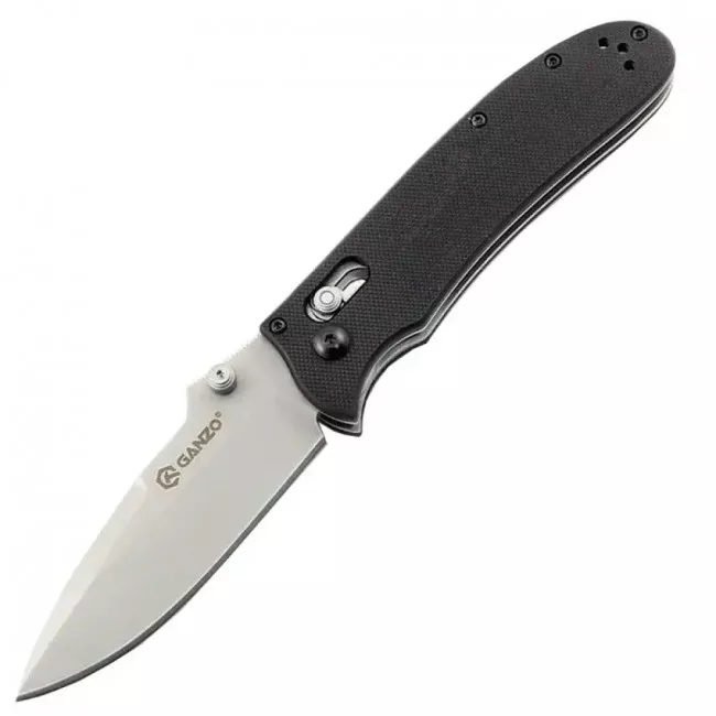 Нож складной Ganzo G704 (длина: 200мм, лезвие: 86мм), черный (16-1041-black) Нож складной Ganzo G704 (длина: 200мм, лезвие: 86мм), черный (16-1041-black)