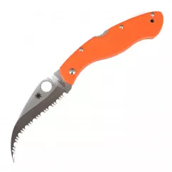 Нож складной керамбит SPYDERCO Civilian С12GS (длина: 23.0см, лезвие: 10.5см), оранжевый (126-1003-4)