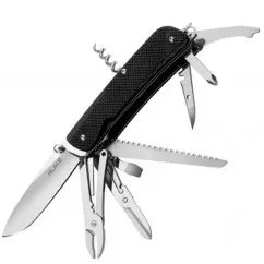 Нож складной, мультитул Ruike Trekker LD51-B (114мм, 23 функции), черный (244-1006)