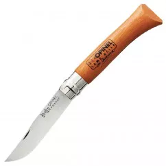 Нож складной Opinel №10 Carbone (длина: 210мм, лезвие: 100мм), бук, в блистере (232-1025_beech-blist)
