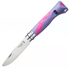 Ніж складний Opinel 7 Junior Outdoor (довжина: 185мм, лезо: 80мм), фіолетовий  (232-1015_purple)