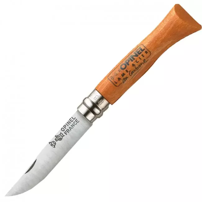 Нож складной Opinel №8 Carbone (длина: 190мм, лезвие: 85мм) (232-1038_beech-box)