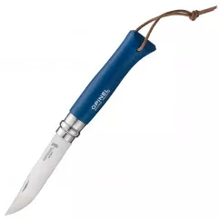 Нож складной Opinel №8 Trekking (длина: 195мм, лезвие: 85мм), синий (232-1035_blue)
