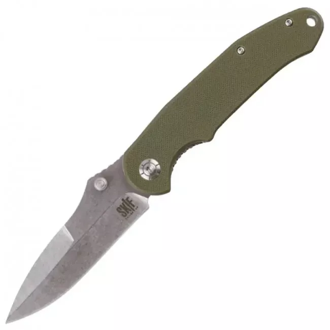 Нож складной Skif Mouse (длина: 200мм, лезвие: 85мм), оливковый (224-1038_olive)