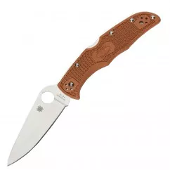 Нож складной Spyderco Endura 4 Flat Ground (длина: 222мм, лезвие: 96мм), коричневый (126-1022_brown-flat)