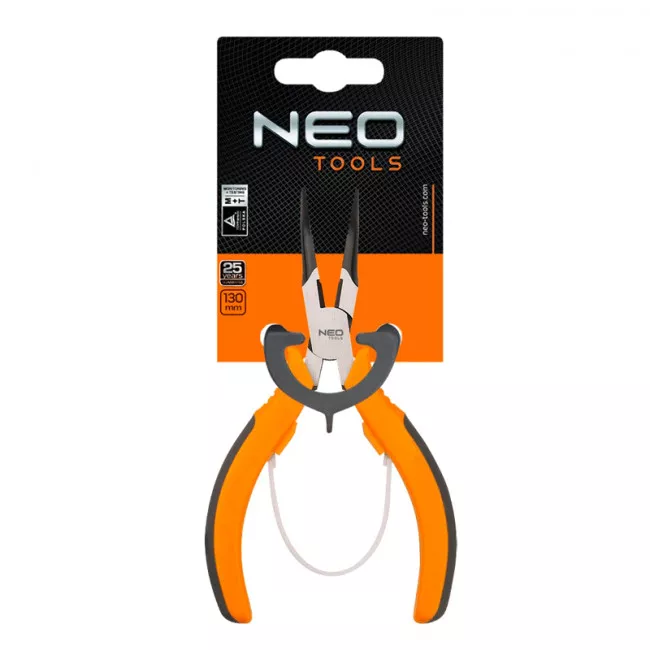 Плоскогубці NEO Tools подовжені вигнуті, прецизійні 140 мм (01-103)
