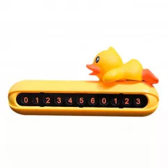 Табличка с номером телефона Baseus Duck желтый (517282) (354590006)