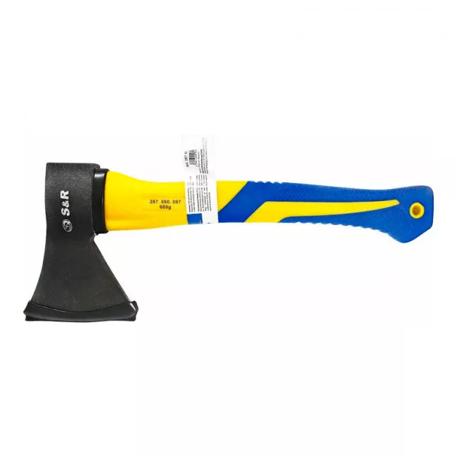 Топор S&R с фибергласовой ручкой 600 г (287060087) Топор S&R с фибергласовой ручкой 600 г (287060087)
