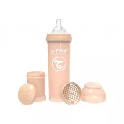 Twistshake антиколиковая бутылочка 330мл, бежевая (69874) (78265)