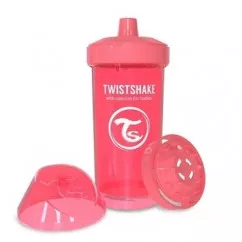 Twistshake детская чашка 360мл 12+мес, светло-персиковая (69899) (78322 )