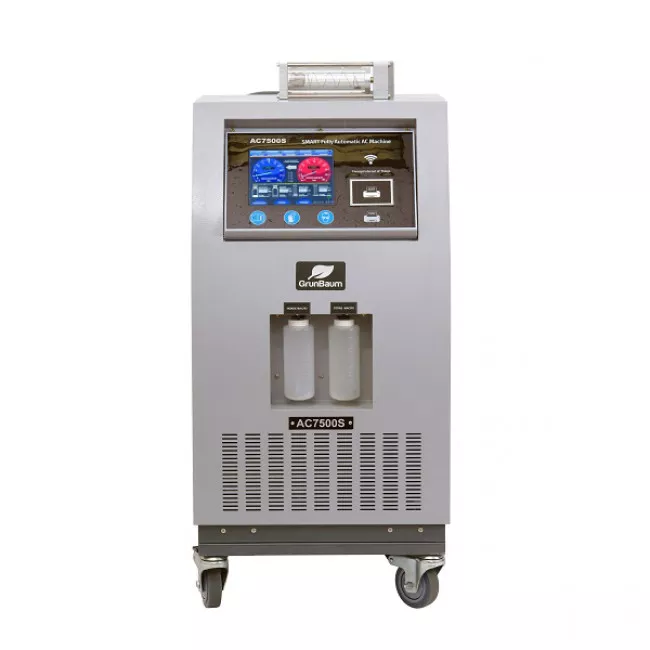 Установка для заправки автокондиционеров GrunBaum AC7500S SMART FLUSHING, автоматическая, R134 ( GB51008)