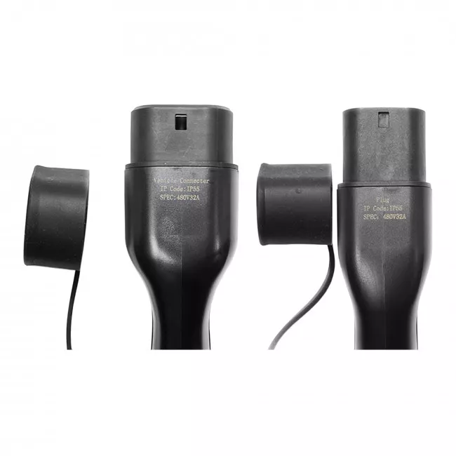 Зарядный кабель HiSmart для электромобилей Type 2 - Type 2, 32A, 7.2кВт, 1 фазный, 5м (EV200016)
