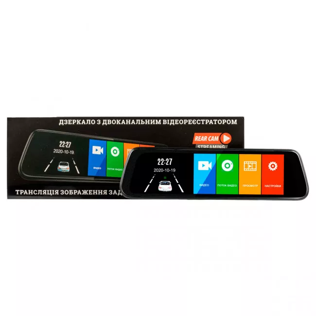 Зеркало з/в с видеорегистратором PHANTOM RM-96 DVR Full HD (4183)