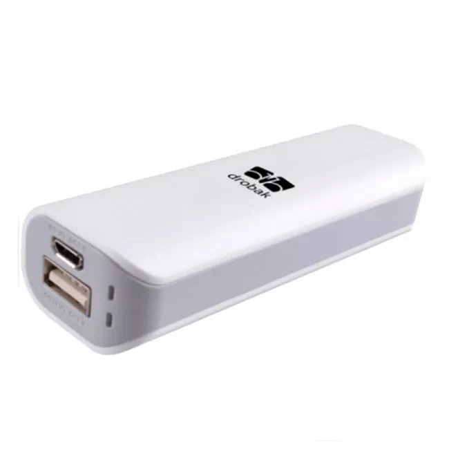 Универсальная мобильная батарея Drobak Power 2200 mAh White (606807)