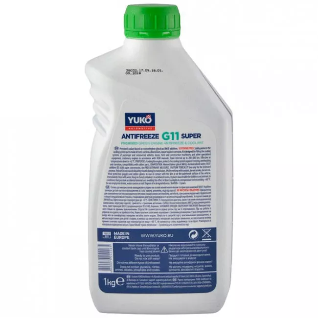 Антифриз Yuko Super G11 -40°C зелений 1л (4820070244465)