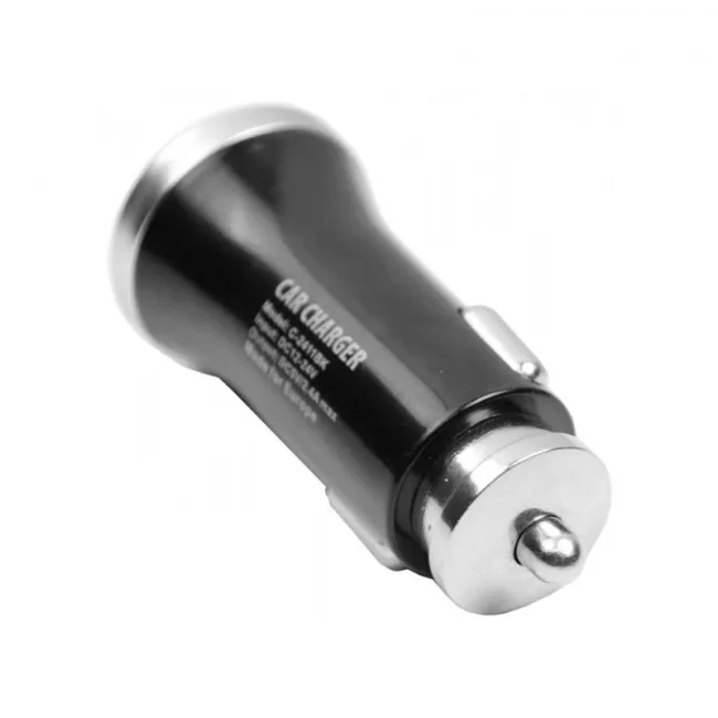 Автомобільний зарядний пристрій PULSO 2USB (12/24V - 5V 2,4A) (C-2411BK)
