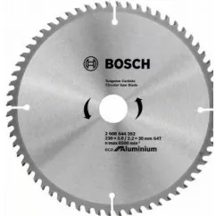 Диск пильний Bosch ECO ALU/Multi 210x30-64T, шт (2608644391)