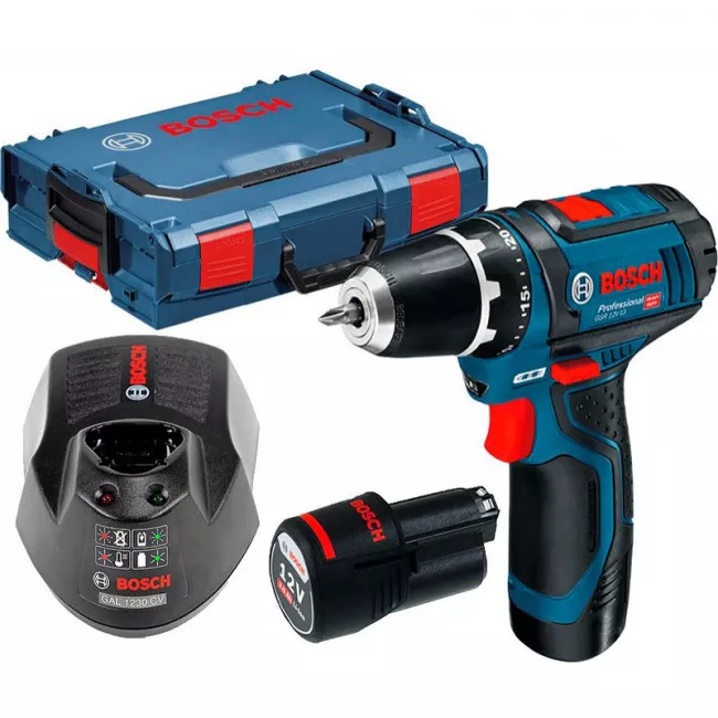 Дрель-шуруповерт аккумуляторный BOSCH GSR 12V-15 Profi (0601868122)