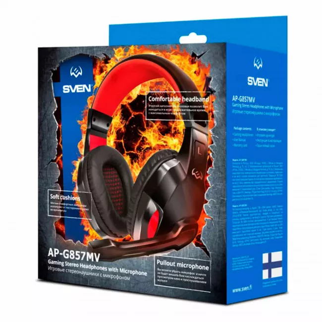 Гарнитура Sven AP-G857MV Black/Red (00850224)