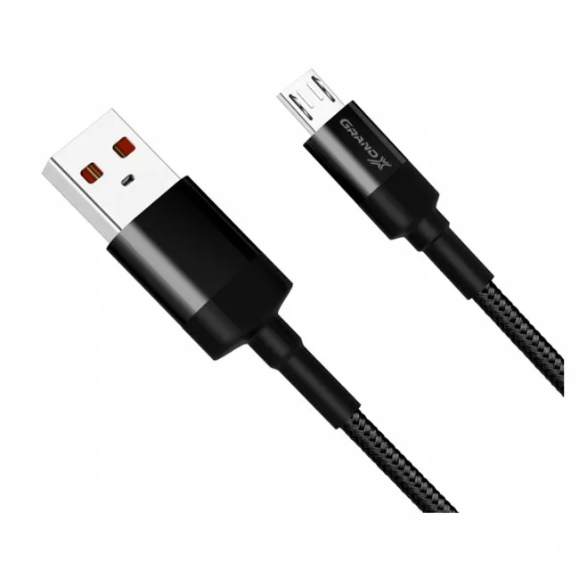 Кабель Grand-X USB-micro USB 3A 1м Black (FM-03)