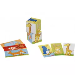 Кубики деревянные goki Животные (57725G)