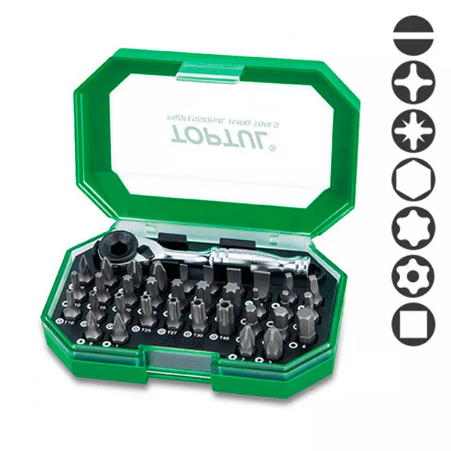 Набор бит TOPTUL 1/4" 35ед. (GACW3503)