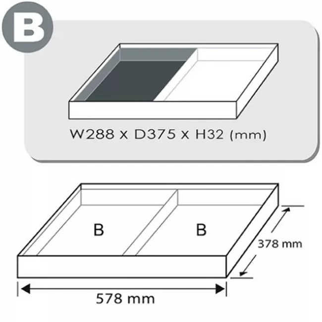 Набір біт TOPTUL впресованих в головку 1/2" 25од. (у ложементі) (GEB2501)