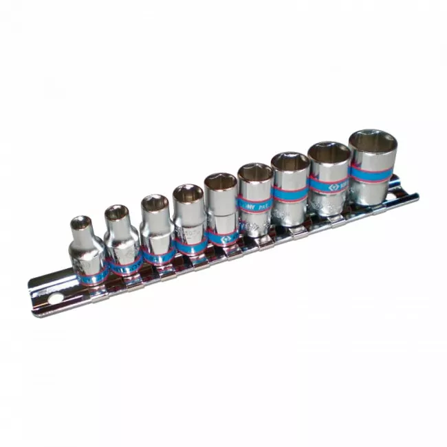 Набір головок King Tony 1/4" 9 попер.(4-13мм) (2509MR) Набір головок King Tony 1/4" 9 попер.(4-13мм) (2509MR)