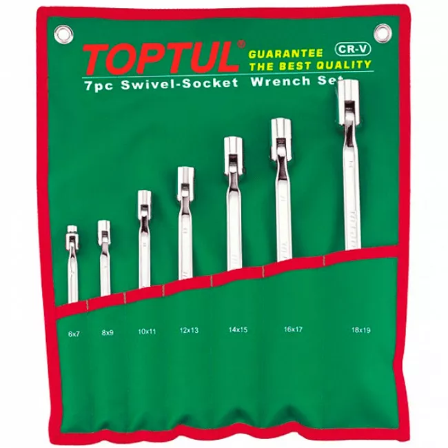 Набор ключей шарнирных  TOPTUL 7 шт. 6-19мм (GAAA0704)