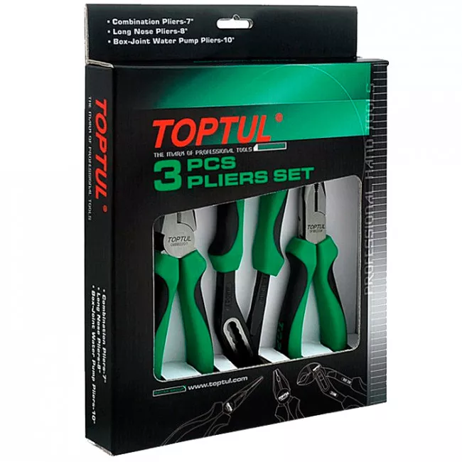 Набор пассатижей TOPTUL 3ед. (GAAE0303) Набор пассатижей TOPTUL 3ед. (GAAE0303)