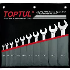 Набор рожковых ключей TOPTUL 10 шт. 6-32 (GPCJ1001)
