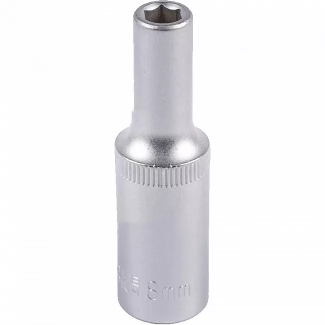 Насадка торцевая MASTER TOOL 6-гранная удлиненная 1/2", 8 мм. CRV (78-0508) Насадка торцевая MASTER TOOL 6-гранная удлиненная 1/2", 8 мм. CRV (78-0508)