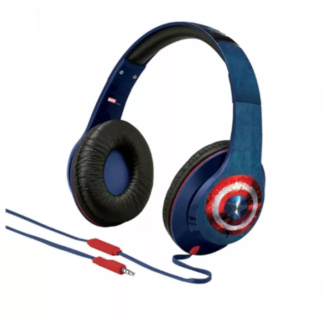 Наушники eKids/iHome MARVEL, Avengers Civil War, Captain America, Mic (VI-M40CW.UXV6)