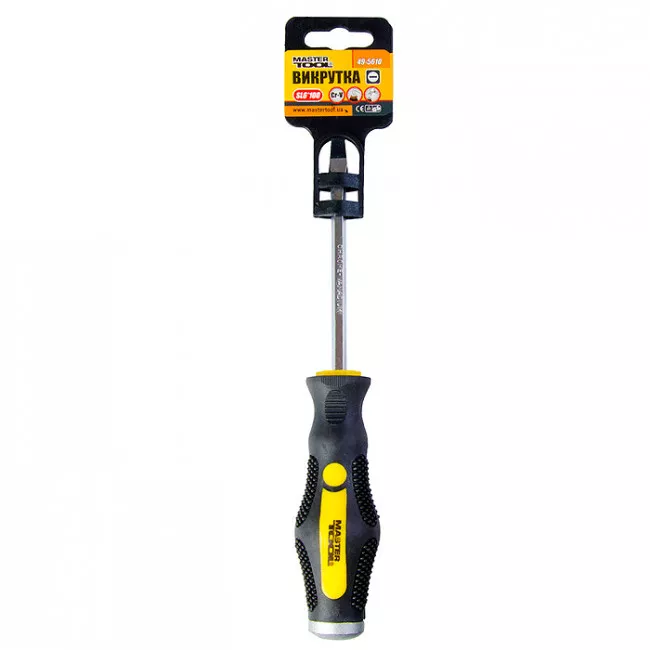 Викрутка Mastertool шлицевая SL6х100 мм ударна (49-5610)