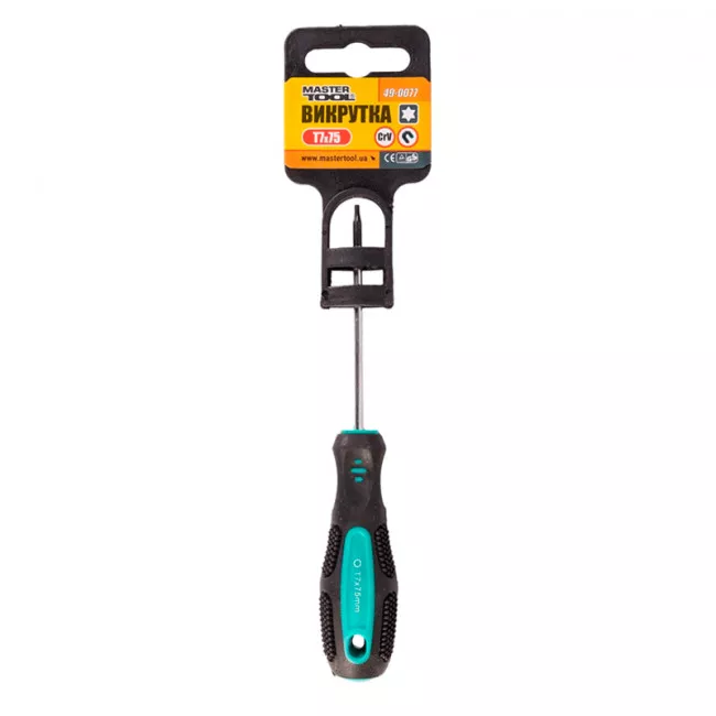 Викрутка MASTER TOOL TORX T7*75 (49-0077)