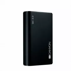 Портативний акумулятор Canyon 10000mAh QC3.0 Black (CND-TPBQC10B)