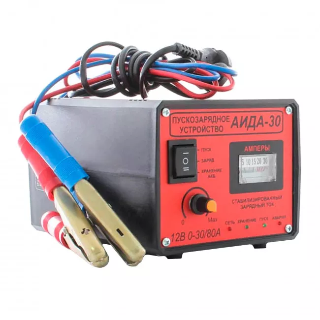 Пуско-зарядний пристрій Аїда-30 12В АКБ 6-500А