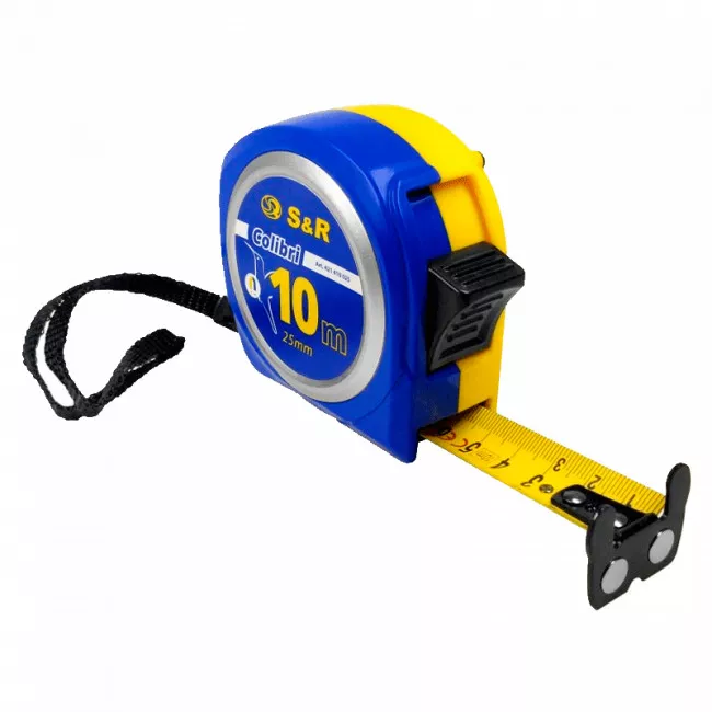 Рулетка S&R Colibri с магнитом 10 м x 25 мм (421410025)