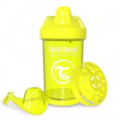 Twistshake чашка-непроливайка 300мл 8+мес, желтая (24899) (78066 )