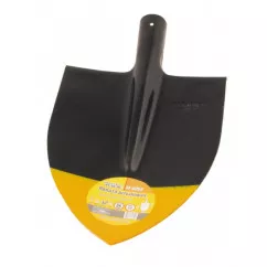 Лопата штыковая MASTER TOOL 220*300*390 мм черно-желтая покраска 0,9 кг (14-6254)