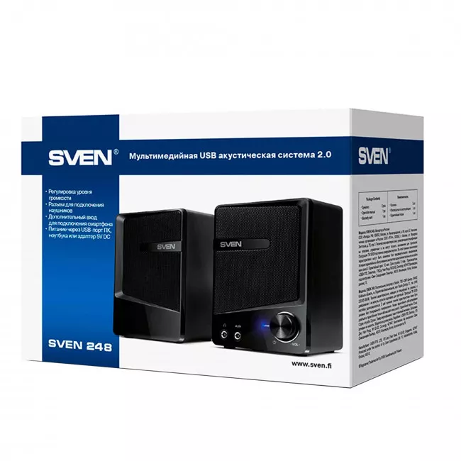 Акустична система Sven 248 Black (00410081)