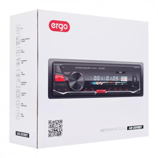 Автомагнитола ERGO AR-201RBT