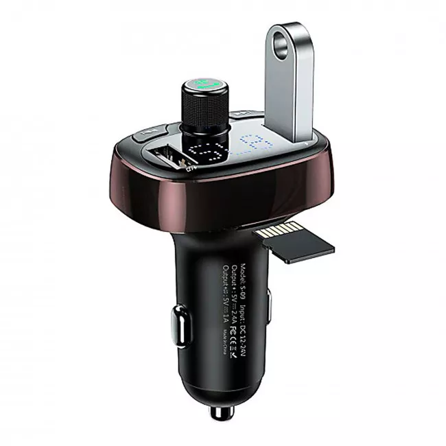 FM-трансмітер Baseus T typed S-09 Bluetooth MP3 coffee (CCALL-TM12/622614)