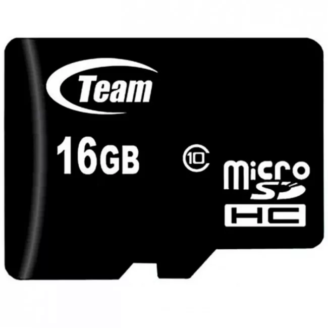 Карта памяти TEAM MicroSDHC 16GB + SD-adapter (TUSDH16GCL10U03)