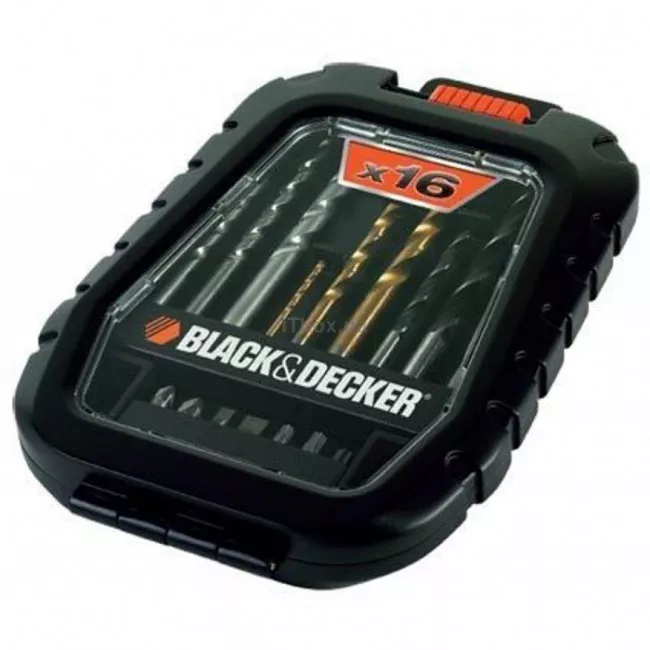 Набор BLACK&DECKER A7186 биты, сверла 16 предм. Набор BLACK&DECKER A7186 биты, сверла 16 предм.