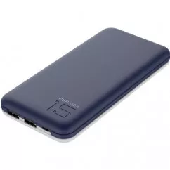 Портативный аккумулятор PURIDEA S3 15000mAh Li-Pol Rubber Blue & White (S3-Blue White)